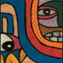 African painting – African abstract painting closeup 4 lrg