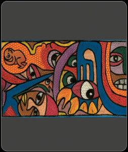 African painting – African abstract painting lrg